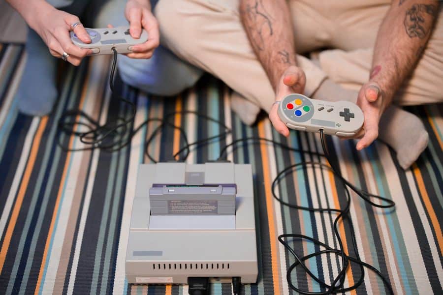 Consola retro personalizada con juegos instalados