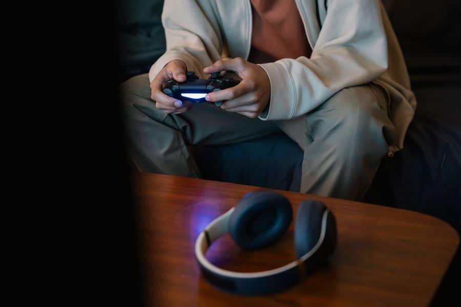 Fone gamer sem fio 2,4 GHz com joystick